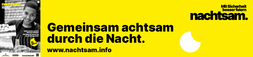 nachtsam. Mit Sicherheit besser feiern