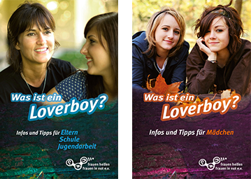 Flyer zum Thema Loverboys